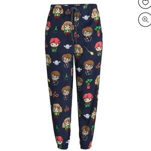 Navy Character Print Pajama Pants
